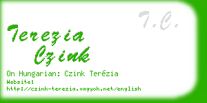 terezia czink business card